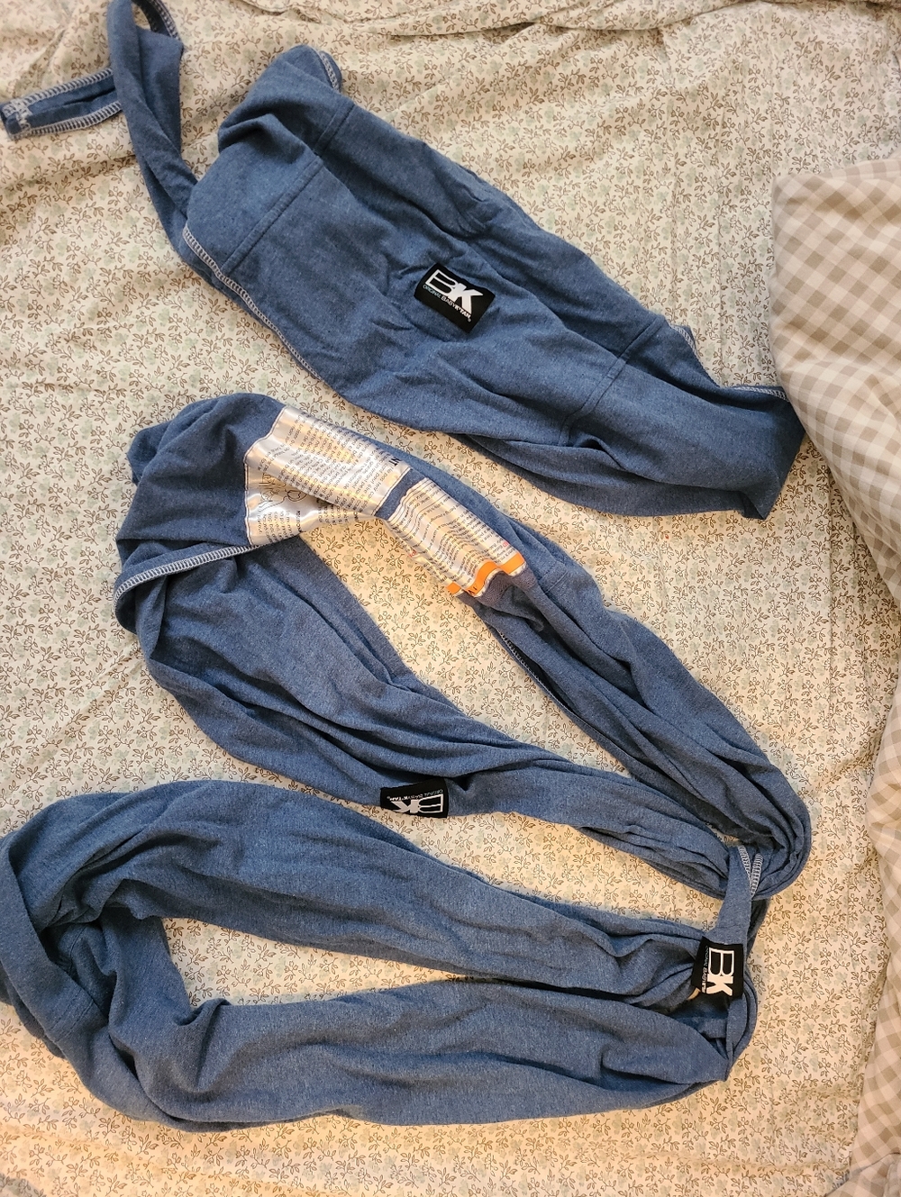 Baby K'tan Pre-Wrapped Ready To Wear Baby Wrap Carrier - Size Medium Denim Blue